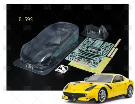 1/10 RC OnRoad LAFERRARI F12 TDF прозрачный/окрашенный Поликарбонат/ПВХ корпус для Тамия KYOSHO HSP