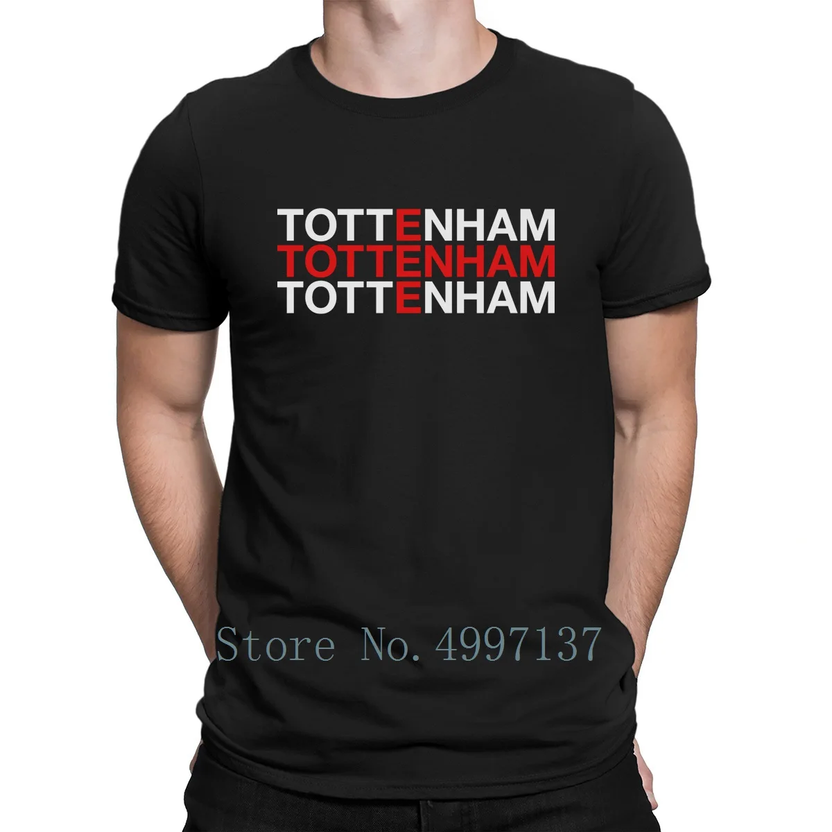 Футболка Tottenham Дизайнерская футболка с надписью «Sunlight» для всей семьи; сезон весна; Базовая футболка европейского размера