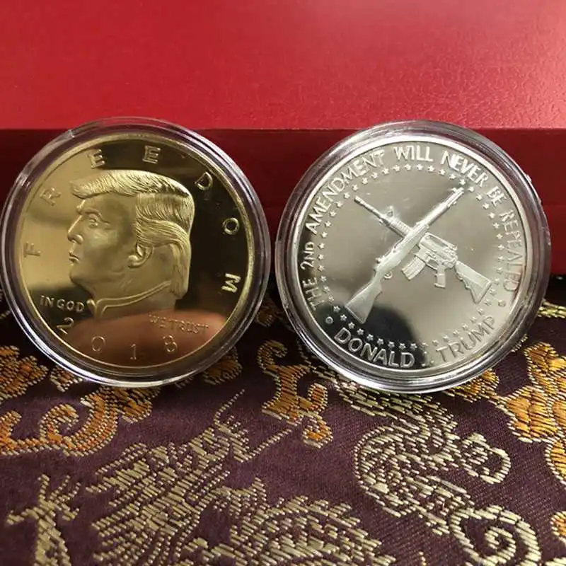

2018 President Donald Trump Inaugural Commemorative Coin Double Gun