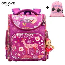 Golove/высококачественные детские школьные сумки для девочек и мальчиков; водонепроницаемые ортопедические детские рюкзаки с цветочным рисунком; школьная сумка; Mochila Escolar