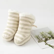 Хлопок детские кроватки обувь теплые носки имитация обувь утепленная шерстью обувь для младенцев детская одежда из плотного бархата; теплая обувь