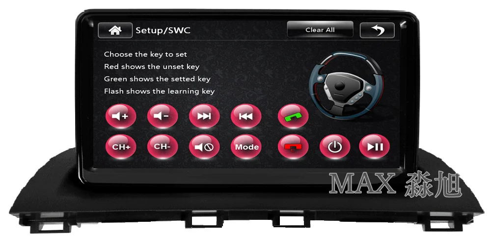 Top MAX 9" Car Radio GPS Navigation System For Mazda CX-4 Bluetooth Call/Music Free Map Steering wheel control 1080P 3G 10