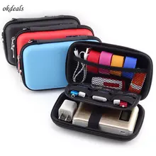 Digital Storage Bag Travel Gadgets Organizer Case For Hard Disk USB Data Cable