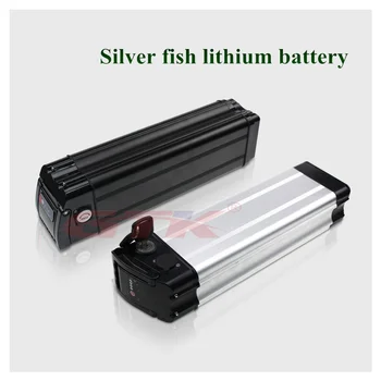 

Free shipping Silver Fish 48V 13Ah Electric Bicycle Battery use brand Cell 48V 1000W Lithium Battery with 30A BMS + 2A Charger