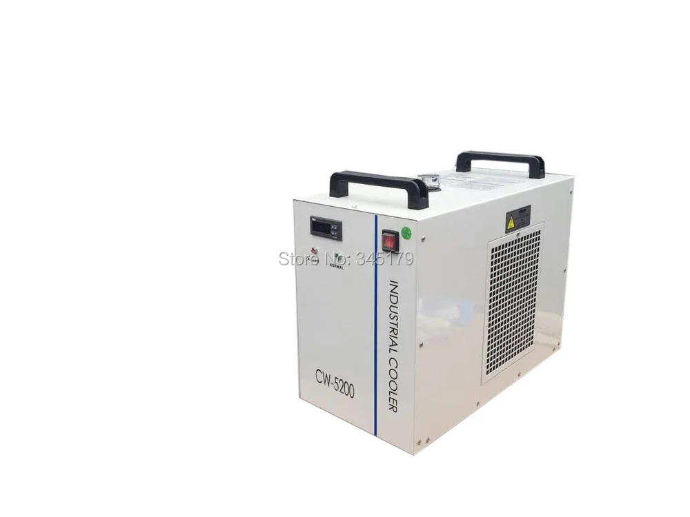 

CW-5200 Water Chiller for CO2 Laser Engrave Machine / For CNC Spindle /Cooling Laser Tube 130W 150w .In Put 110V Voltage