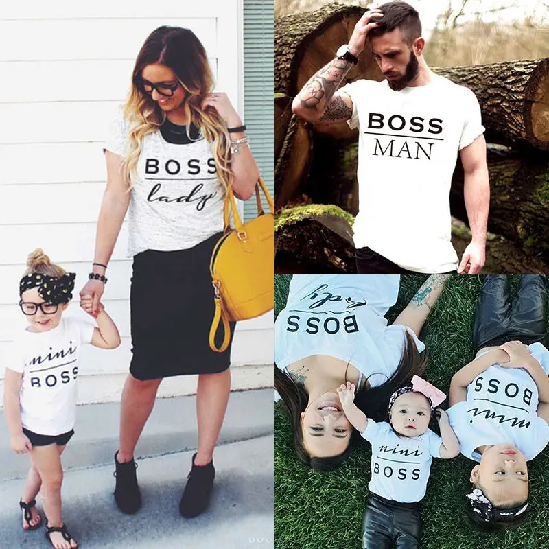 

Unisex Adult Women Men Couple Letter Printed Causal T-Shirt Family lovely Matching Shirts Casual Tee Tops