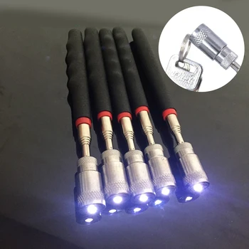 Mini Real Stick Neodymium Imanes LED Pick Up Tool Telescopic Magnetic Magnet Tool for Picking Up Nuts and Bolts mini real stick neodymium imanes led pick up tool telescopic magnetic magnet tool for picking up nuts and bolts