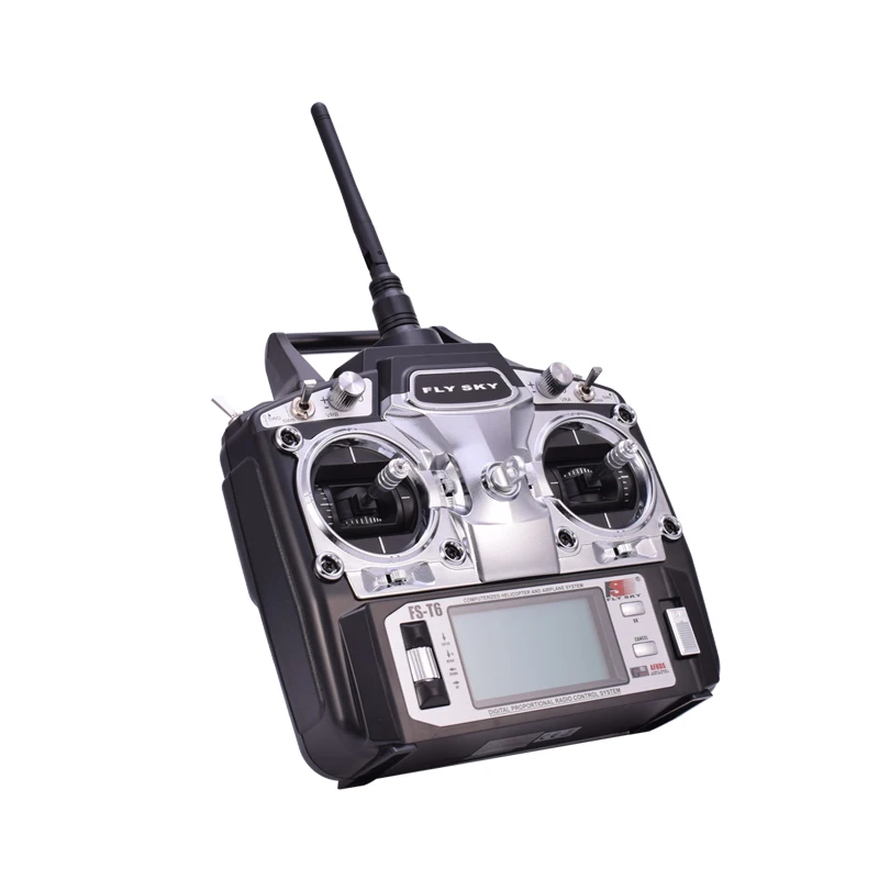 Flysky FS T6 6ch 2 4g с ЖК экраном RC передатчик + R6B приемник для самолета Heli