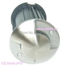 IP67, нержавеющая сталь высокая мощность 3 Вт светодиодный подземный светильник, светодиодный напольный светильник, 2 стороны светильник, DS-11S-16-2, 110-250 В переменного тока