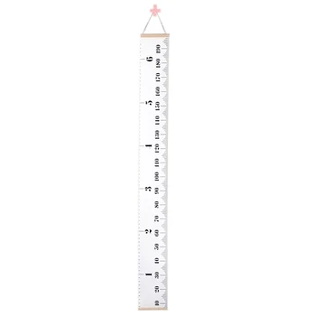 

Baby Growth Chart Handing Ruler Wall Decor for Kids, Canvas Removable Height Growth Chart 79inchx 7.9inch
