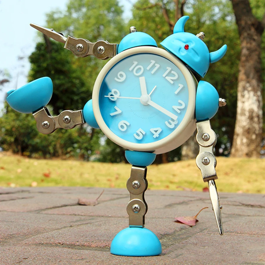 Creative Kids Cartoon Cute Clock Alarm Bedside Pokemon Toys Desk Clock