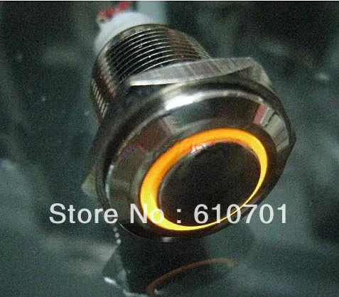 

Angel Eye Red Yellow Blue Green White LED Light 3V 12mm NO Stainless Steel Round Maintained Pushbutton Switch Circuit Control