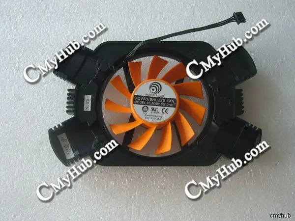 Охлаждающий вентилятор для видеокарты Maxsun GTX550Ti/GTX560/GTX560SE Power Logic PLA08015S12HH 12 В