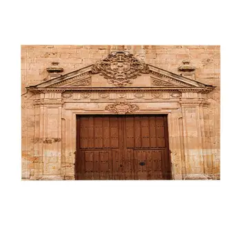 

Building Rugs Retro Europe Gothic Gate Sculpture Art Wooden Door Non-Slip Doormat Entryways Indoor Front Door Mat Kids Mat