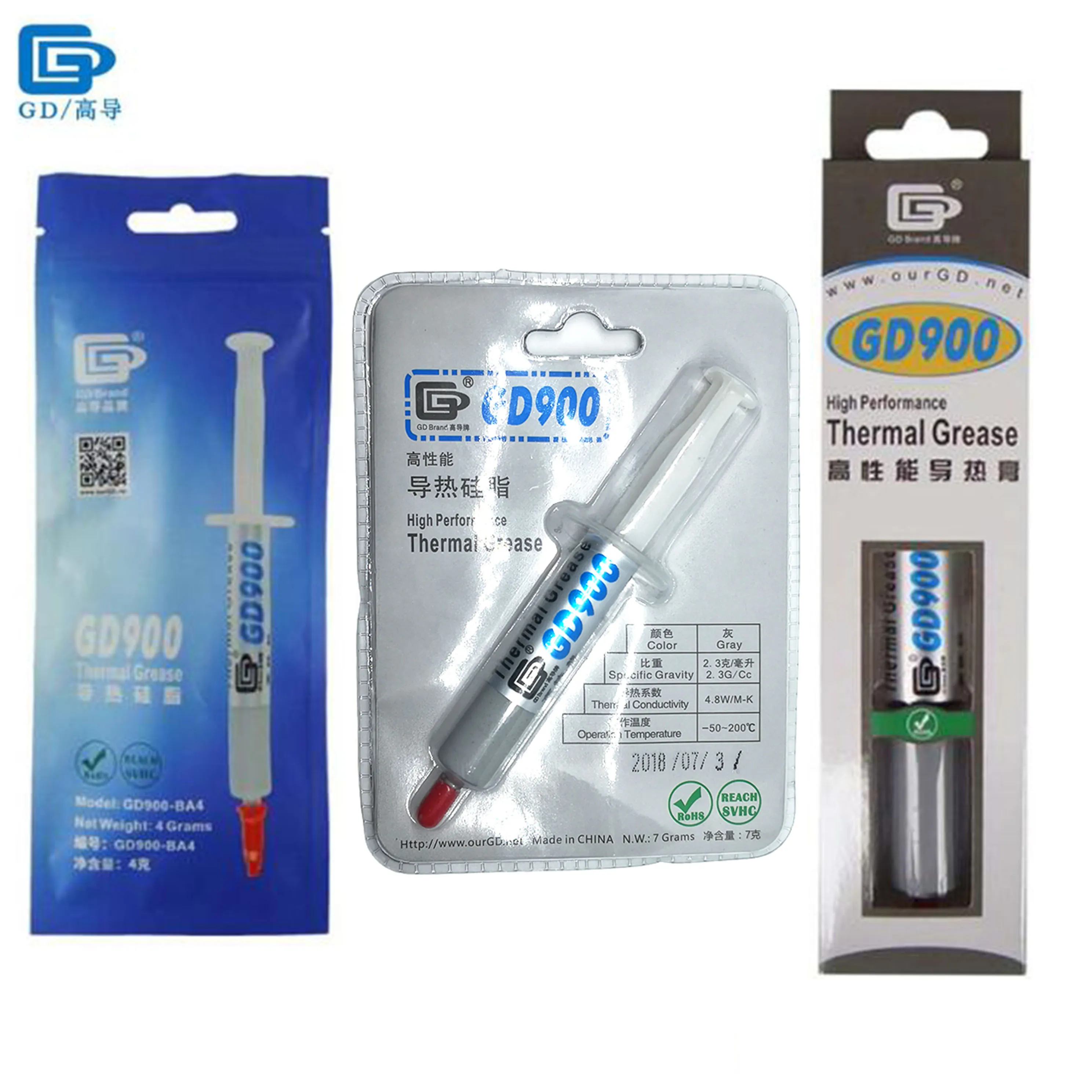 

GD900 Gray Thermal Conductive Grease processor CPU Cooler Cooling Fan VGA Compound Heatsink Plaster paste For CPU BA4 BR7 BX30