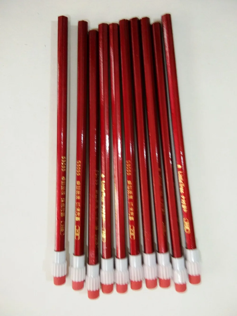 10pcs/lot high quality wood eraser pencil students good pencil