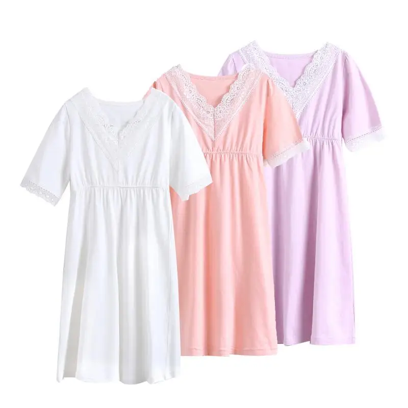 

Good Cotton Gril Sleep Dress Nightgowns Kids Girl Nightgown Cotton Princess Nightgown 683