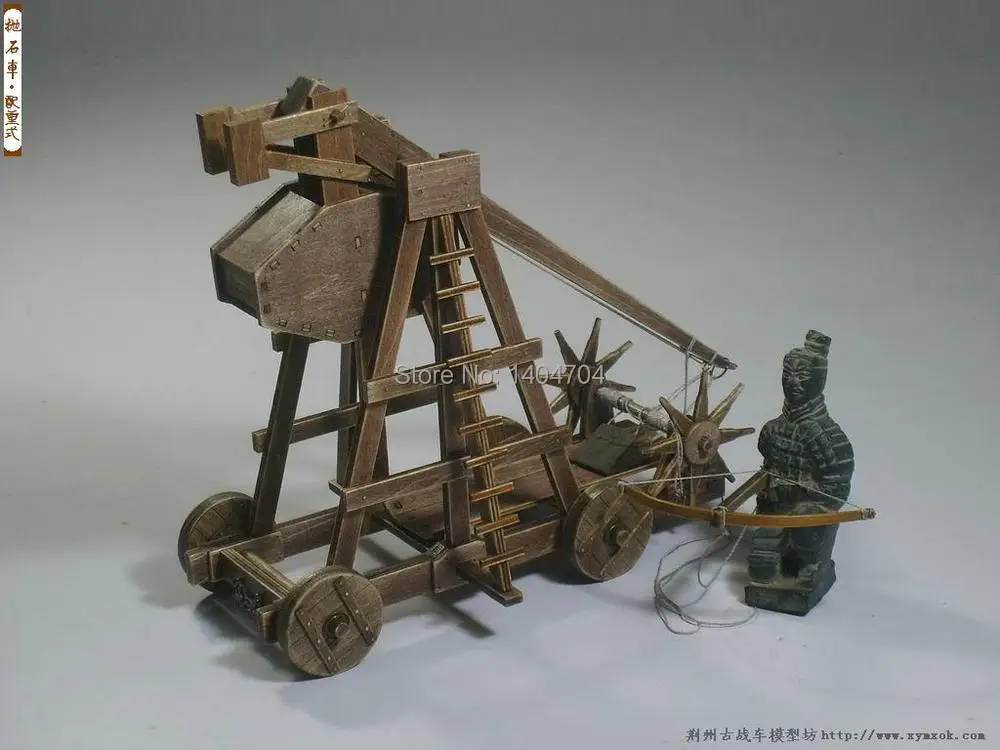 Классические древние колесницы Эра империй модельные наборы Trebuchet-тяжелая катапульта модель Инструкция на английском языке