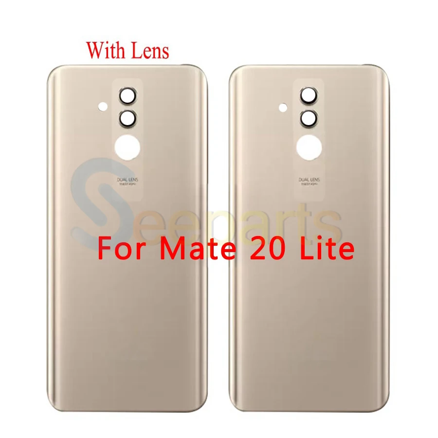 Huawei mate 20 чехол для батареи mate 20 Pro Задняя стеклянная панель для huawei mate 20 Lite чехол для задней двери с заменой объектива камеры