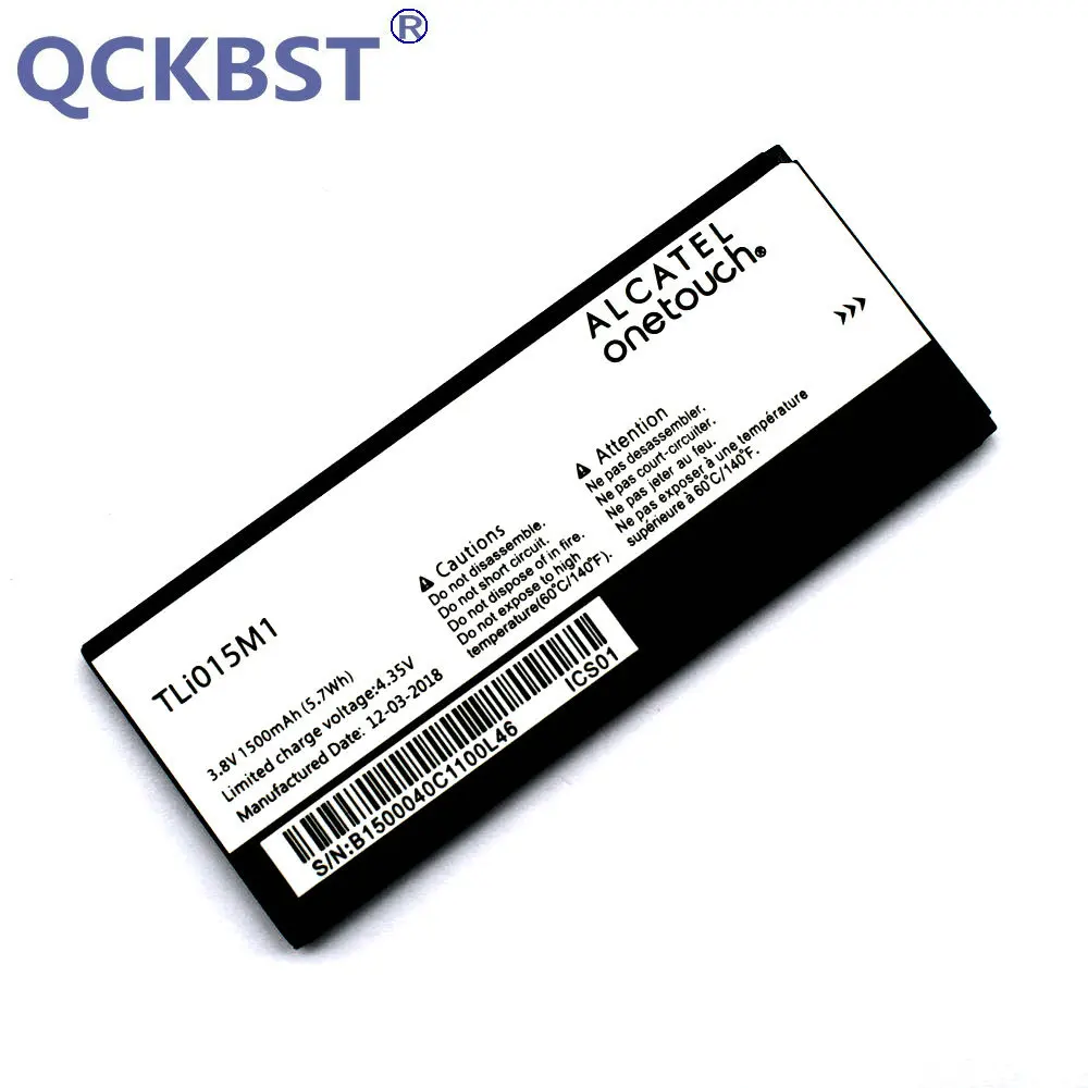 Аккумулятор QCKBST Tli015M1 1500 мАч для Alcatel One Touch Pixi 4 4034A PIXI 4034X 4034F 4034D телефон с кодом