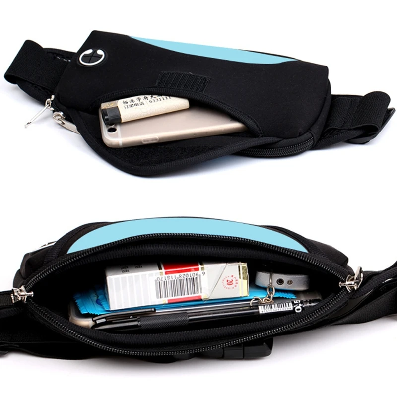 Для мужчин Для женщин Спортивная поясная сумка шнур наушников кошелек ремень путешествия телефон сумка