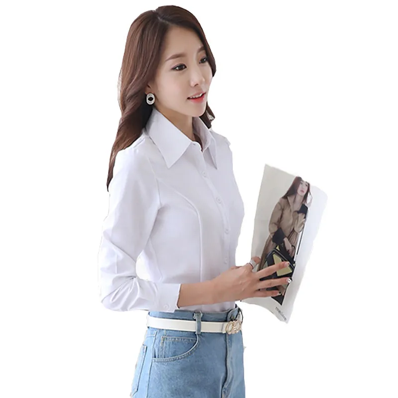 

Women Spring Summer 2017 Tops Chiffon Blouse Long Sleeve Women Shirts New Print Plus Size Loose Elegant Office Ladies Blouses