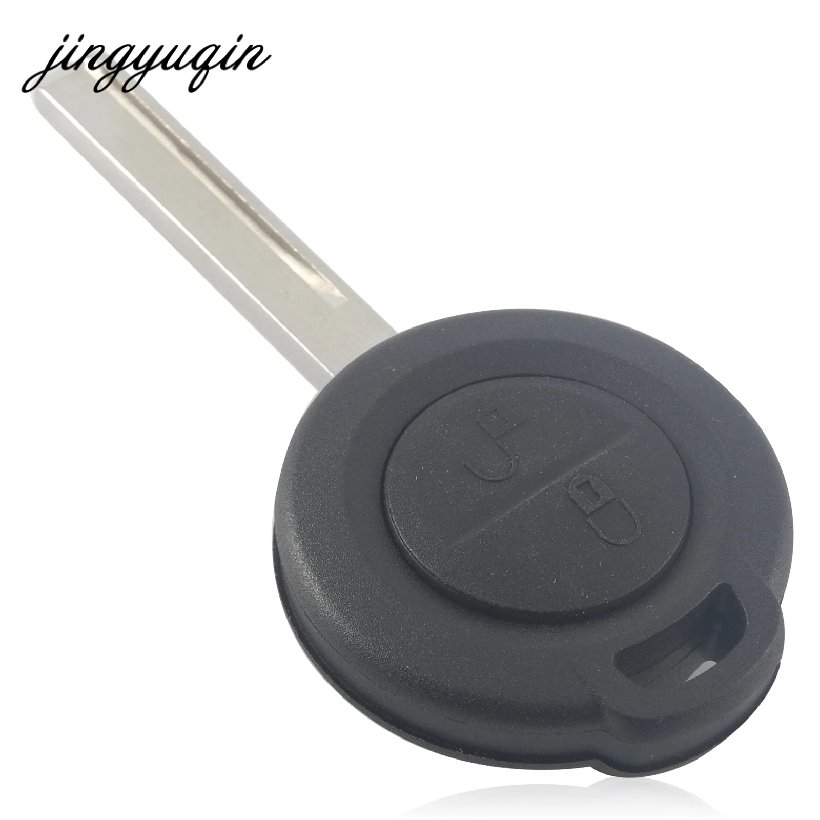 

jingyuqin 10pcs/lot 2 Button Remote Key Case Shell with uncut Blade For Mitsubishi Colt Warior Carisma Spacestar