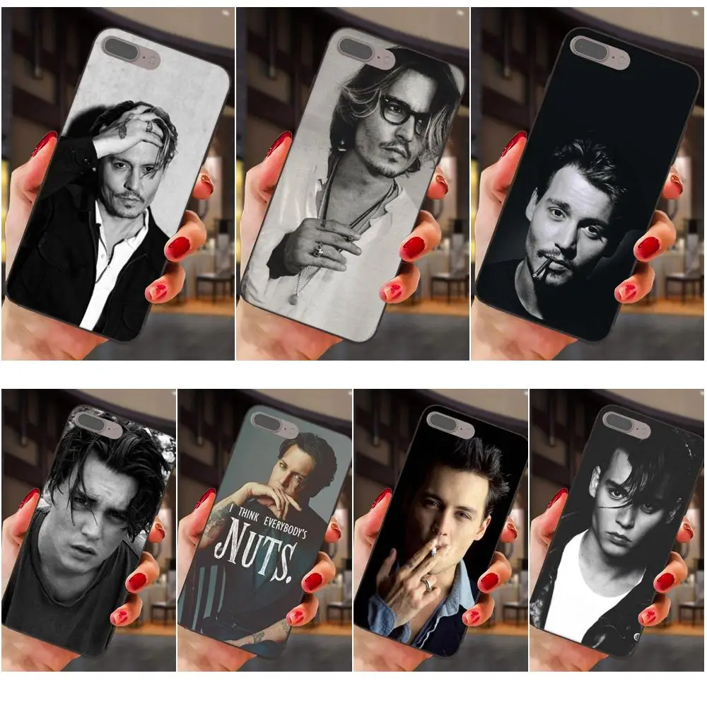 

For Xiaomi Mi Mix Max Note 2 2S 3 5X 6 6X 8 9 SE A1 A2 Lite Play Pro F1 Thin TPU Cell Johnny Depp Diy Colorful