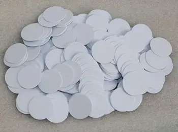 

Waterproof Diameter 30mm13.56MHz IC RFID Tag PVC Coin Card Compatible with M1 S50 ,min:1pcs