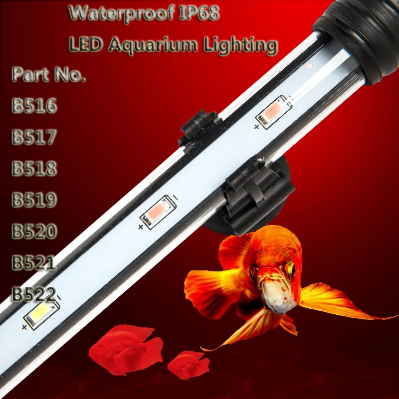 free ship Top Quality Aquarium Fish Tank 113cm 15W LED Lighting Blue