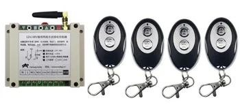 

New DC12V 24V 36V 48V 2CH RF Wireless Remote Control Switch System 4pcs ellipse shape transmitter &1 receiver Learning code