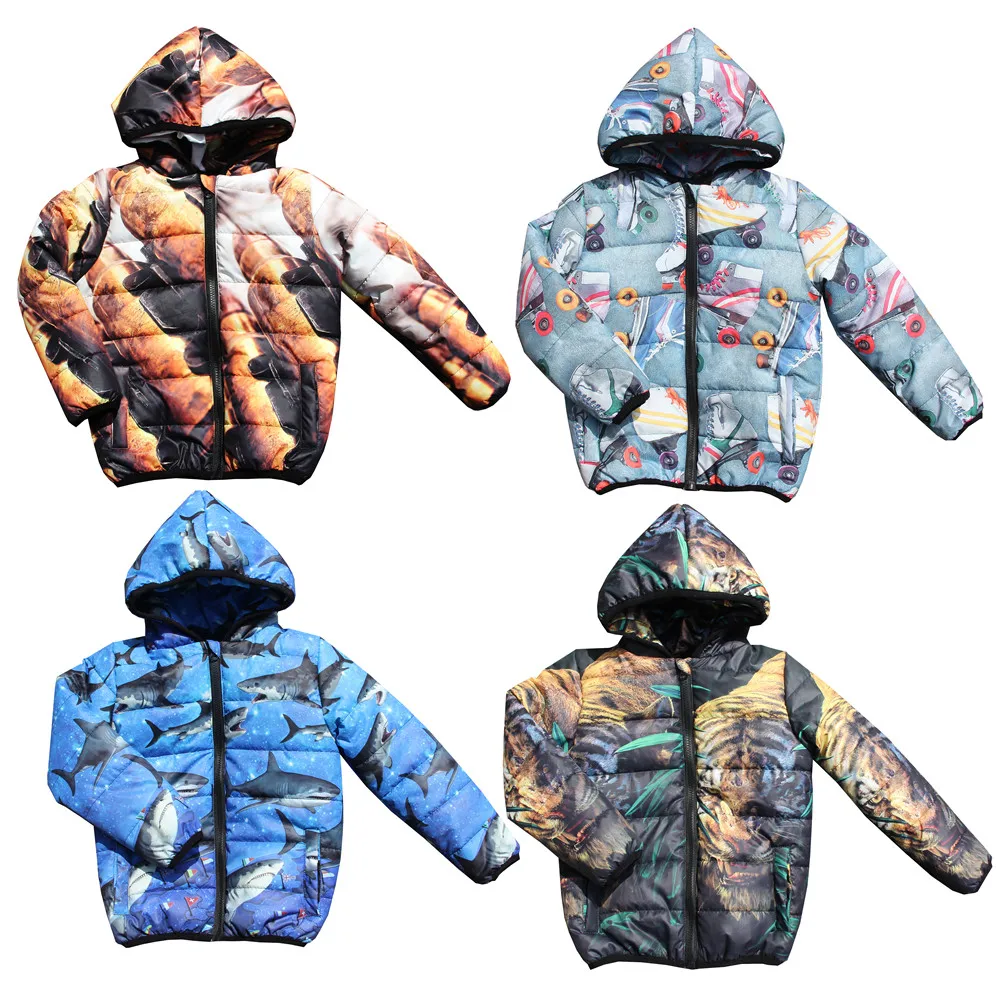 

Girl Coat Children Fashion Jacket Nice Print Kids Warm Coat Autumn Winter Style Boy Baby Coat Clothing Outerwea kid winter