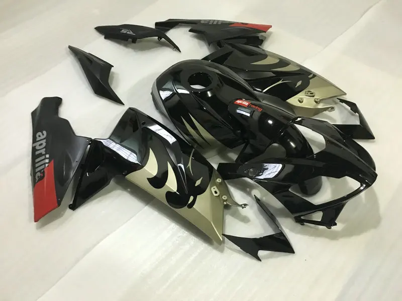 

Custom Injection mold Fairing kit forAprilia RS125 06 07 08 09 10 11 RS 125 2006 2010 2011 Black Silver Fairings set+gifts AA05