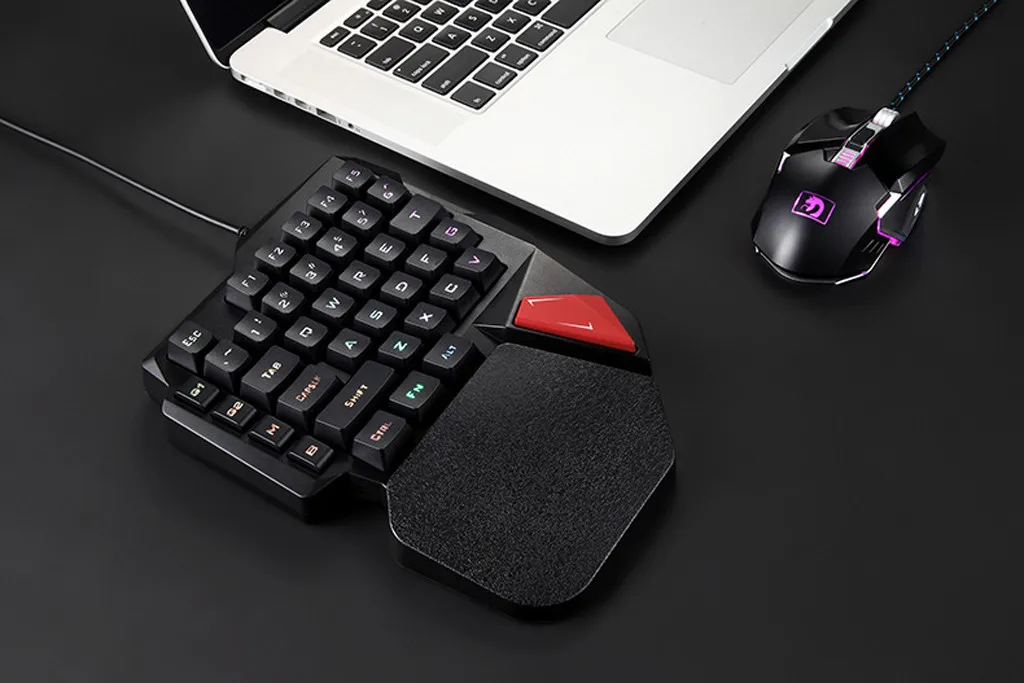 Игровая клавиатура K108 механическая для одной руки PUGB мобильных игр левая