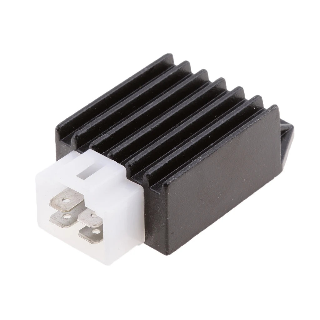 4 Pins 12V Motorcycle Regulator Rectifier Electrical For GY6 4-Stroke 50/110/125/150cc ATVs Dirt Bikes & Go Karts