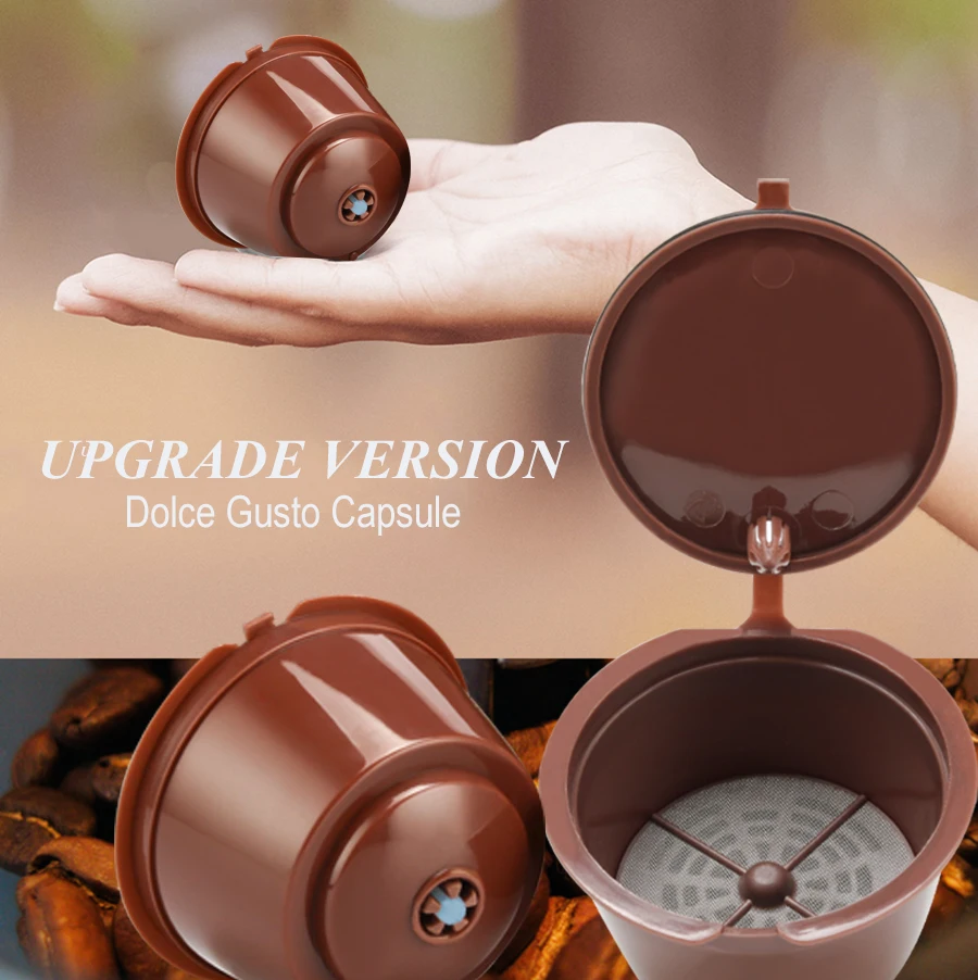 

Upgrade Version Nescafe Coffee Filters Dolce Gusto Coffee Capsule Plastic Capsule Refillable Reusable For Nescafe Dolce Gusto