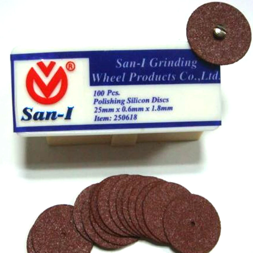 

Lab Technician Materials San-1 Polishing Silicon Discs For Metal Copings 25*0.6*1.8mm,100 pcs/box
