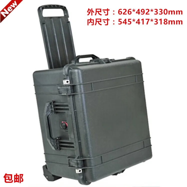 Waterproof trolley case toolbox tool case Dustproof Protective Camera Case Instrument box equipment box with pre-cut foam lining