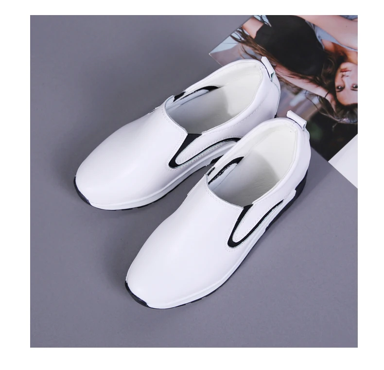 Kilobili/ г., осенние женские кроссовки, обувь на платформе, женские кроссовки из натуральной кожи, повседневная обувь, слипоны, криперы, прогулочная обувь
