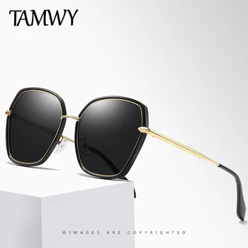 

TAMWY Brand Design Women Cat eye Sunglasses Female Retro Style Polarized Glasses Shades UV400 Oculos de sol Feminino T1955