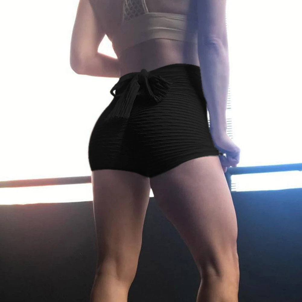 Sports Gym Shorts Women In Yoga Shorts High Waisted Elastic Fabric