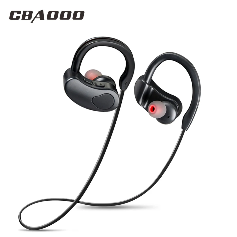 

Bluetooth Earphone Sport Stereo Waterproof Headphones Earbuds Wireless in-ear Neckband Earhook Headset with Mic for Phone