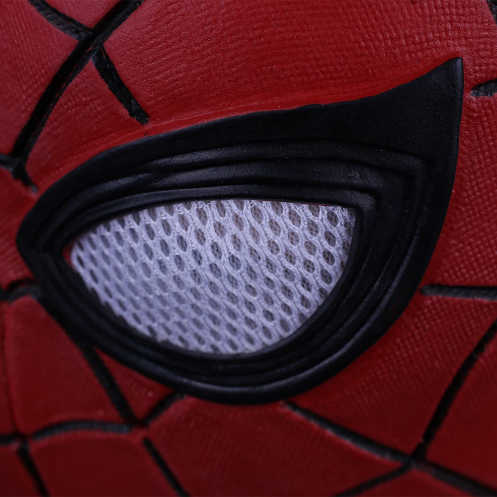 New Avengers Infinity War Superhero Spiderman Mask Red Black Cosplay Full Head adult party Halloween pvc mask prop (18)