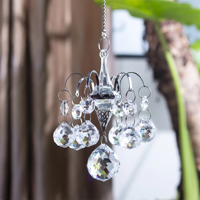 Crystals Ball Prisms Suncatcher Window Hanging Ornament Hanger Rainbow