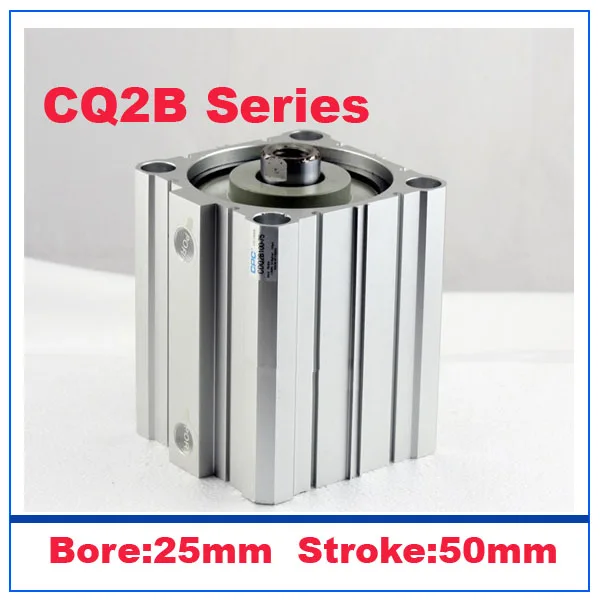 SMC Type CQ2B25-50D Miniature Compact Cylinder Double Acting Single Rod 25-50mm 