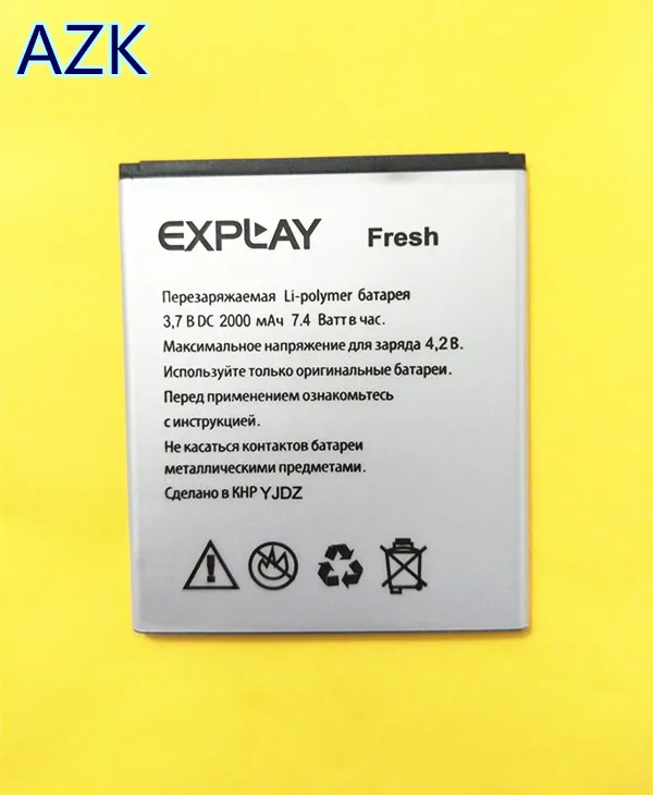 

AZK NEW 2000mAh High Quality battery for Explay Fresh Mobile Phone battery High quality