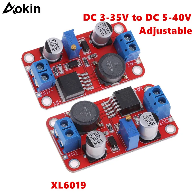 

XL6019 step-up Dc to Dc 3-35V to 5-40V Adjustable Converter Power Supply Module 5A Max Step Up Power Supply Converter