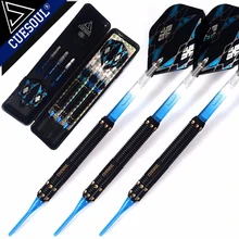 Cuesoul 15 Grams Soft Tip Brass Barrels Darts Set With Aluminum Shafts and Case , Free Shipping