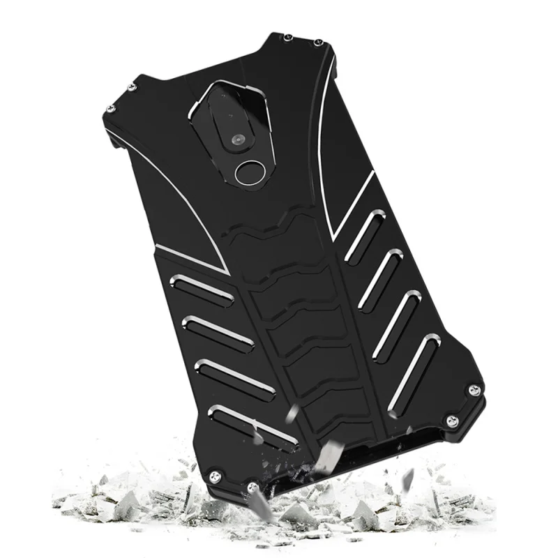 Металлический Алюминиевый Чехол Batman Element для Nokia 5 1 Plus тонкий жесткий Гибридный