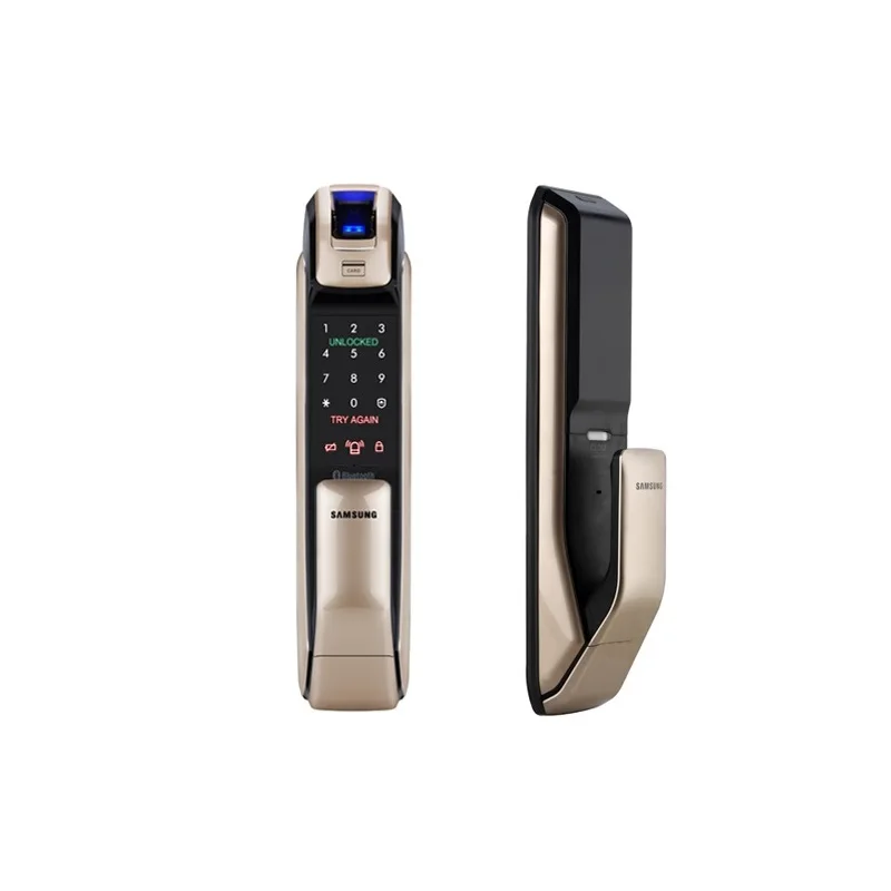  SAMSUNG Fingerprint PUSH PULL Digital Door Lock With WIFI Bluetooth App SHS-DP728 English Version B